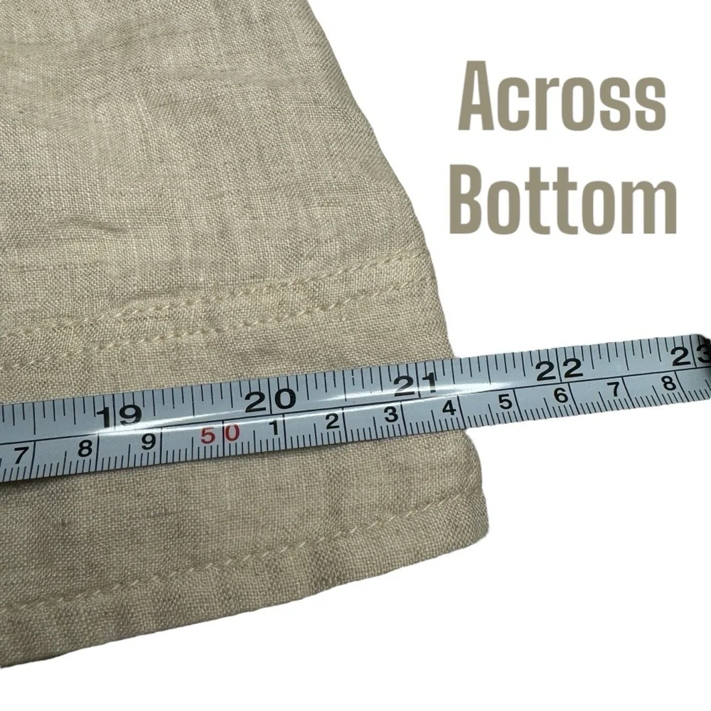 Chicos 100% Linen utility jacket 3/4 sleeve cream womens 1 US 8/medium unlined - Picture 8 of 11